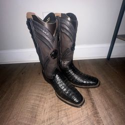 Crocodile Print Western Cowboy Boots Cuadra