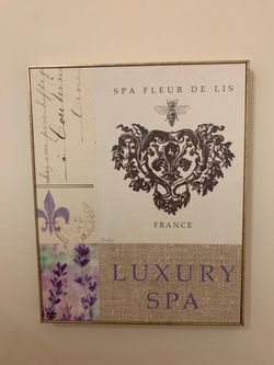 Luxury spa wall art