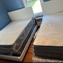 Ready to  Sell  ✨ Never Used All Size Bedframes,Mattress with Box Spring Available same day  - COD 🚚