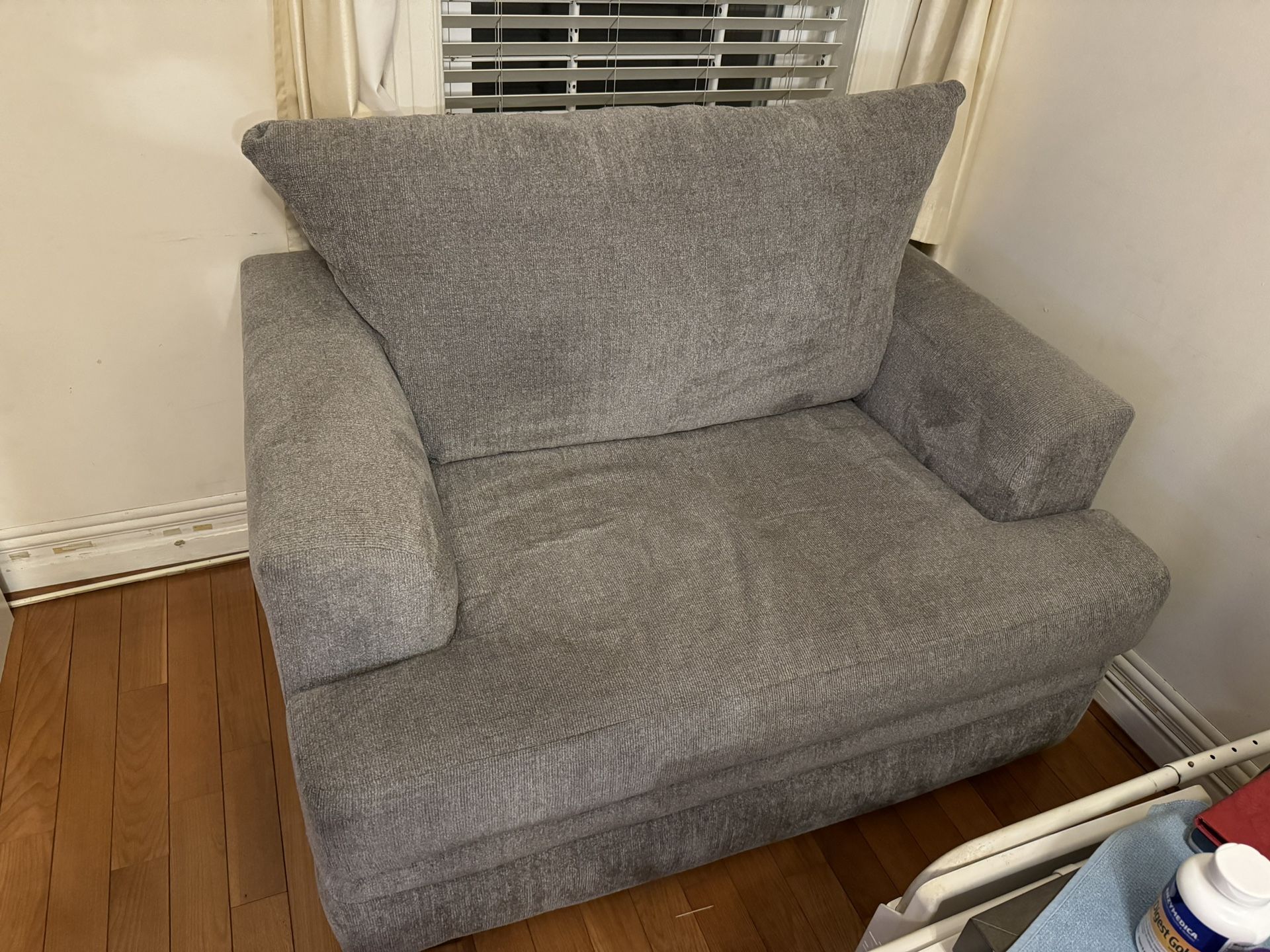 Grey Love Seat