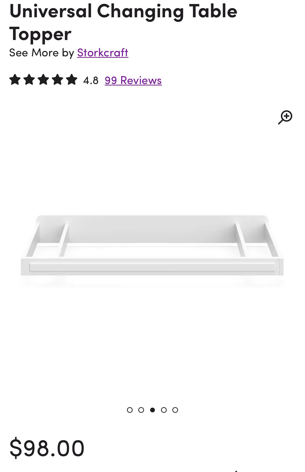 Wayfair Changing Table Topper 