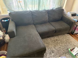 Couch with Chaise - PICK UP ONLY TUESDAY JULY 7