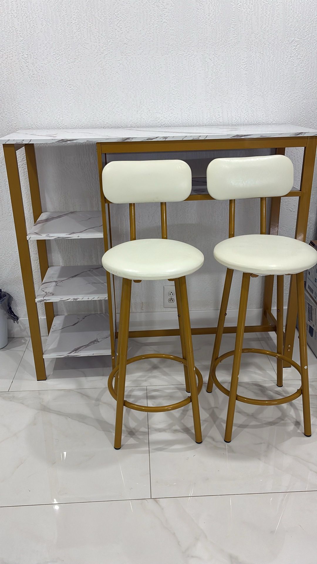 3-piece bar table and chair set