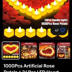 Artificial Candles And Petals