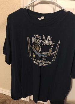 T shirt size large navy blue