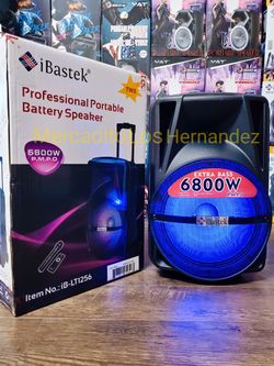 12" Bluetooth Speaker 🔥Karaoke 6800w - Nuevas en Caja 🔥HEAVY BASS🔊❗️2025🔊❗️