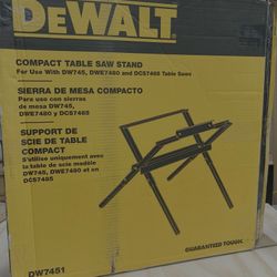 DEWALT COMPACT TABLE SAW STAND