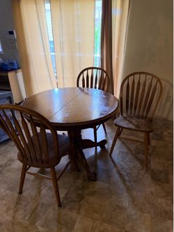 Table and 4 chairs (willing to sell separately)