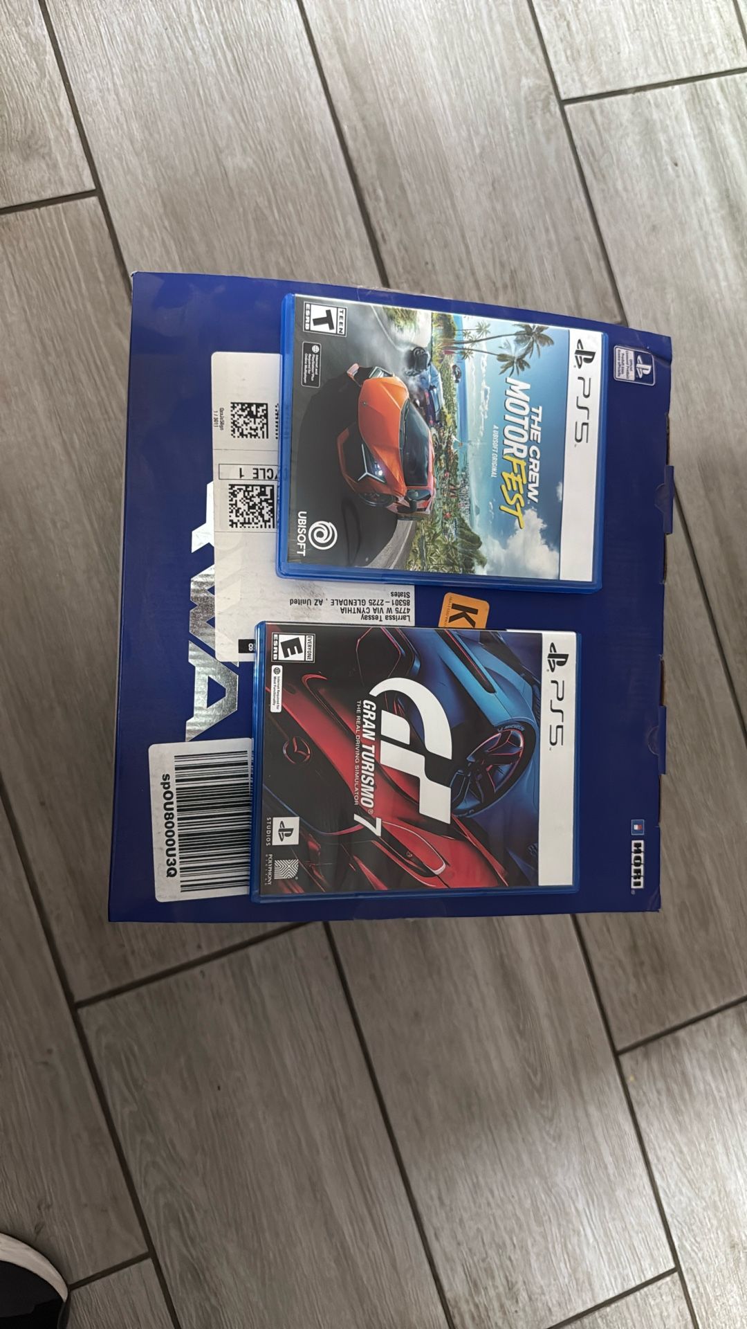 PS5 RACING WHEEL WITH TWO GAMES MOTOR FEST AND GRAN TURISMO 7