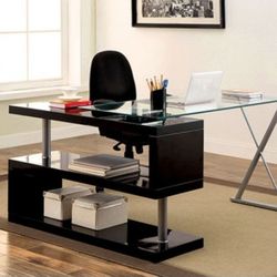 Brand New Black Modern Style Office Desk 