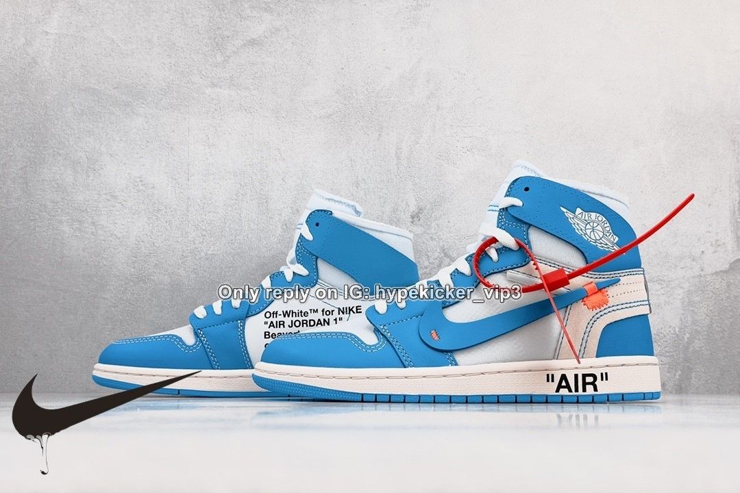 Nike air jordan 2025 off white azul