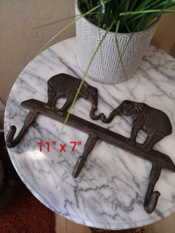Cast Iron Elephant Coat/Hat Hook