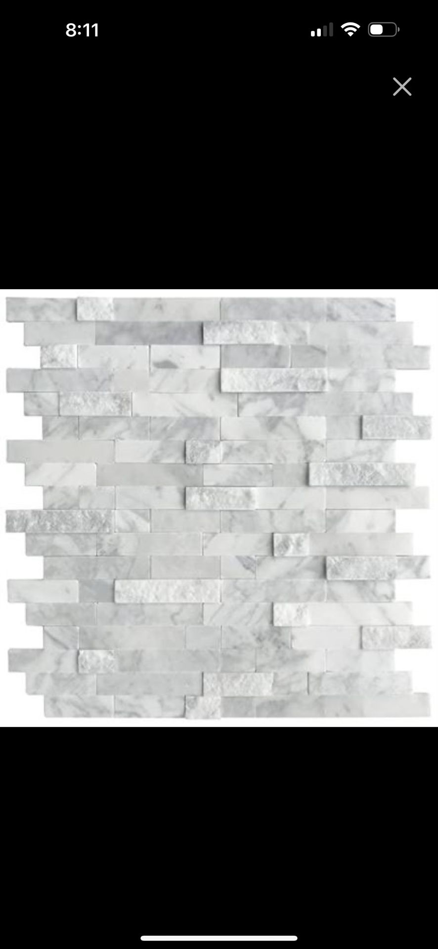 Sunwings Peel And Stick Mosaic Natural 3D Stone Self Adhesive Tiles For Kitchen Decor / Wall/ Bathroom