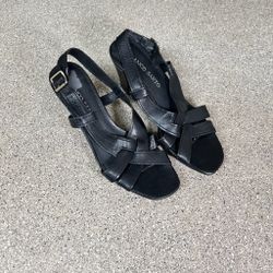 Franco Sarto Size 8 Open Toe Heels