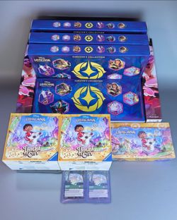Lorcana Hyperia City Curators Collection Trove Booster Box Baymax Promo Powerline Foil Playmat