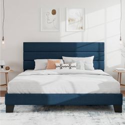 Blue - Queen Bed Frame 