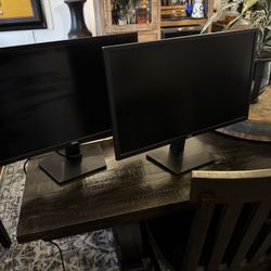 Pair Of 24 Inch Dell Monitors Perfect Condition