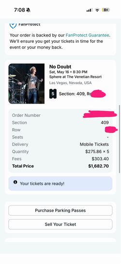 No doubt tickets