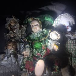 Assorted small/miniature Porcelain Dolls Bundle....