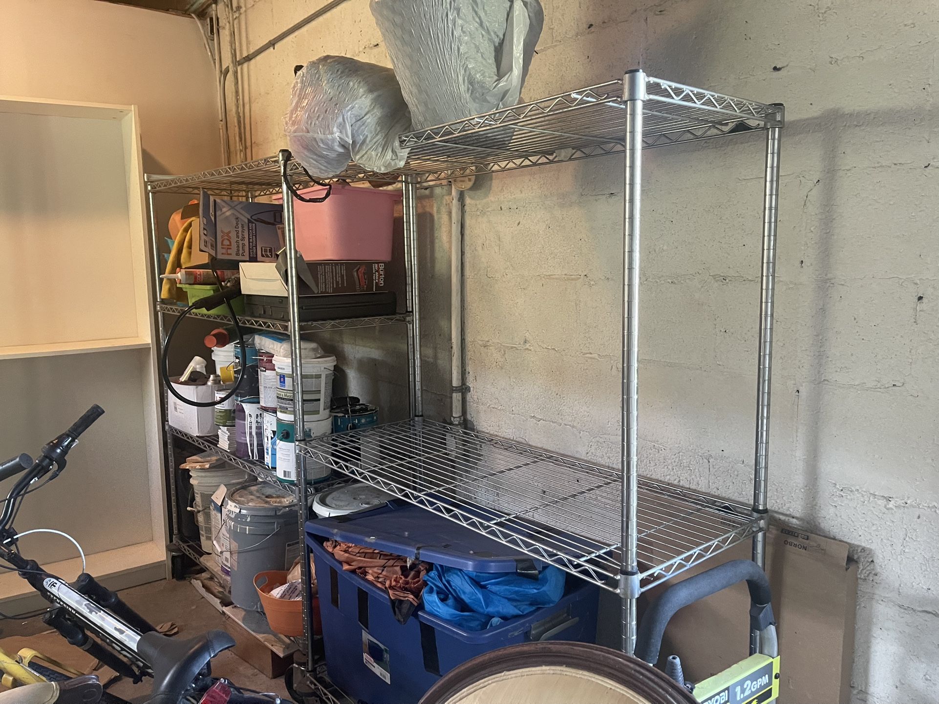 Metal Shelves With Wheels 5x