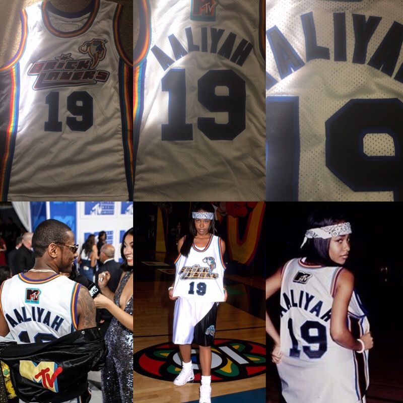 MTV brick layer Aaliyah jersey size medium