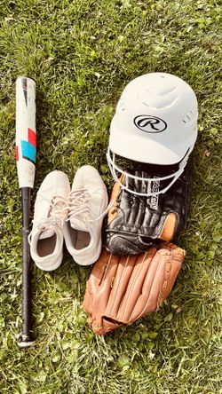 Softball Items. Girl