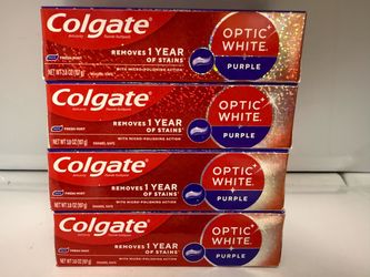 Colgate Optic White Purple toothpaste 3.8 oz all 4 x $10