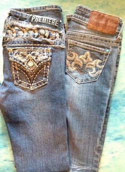Girls Jeans $5 for both