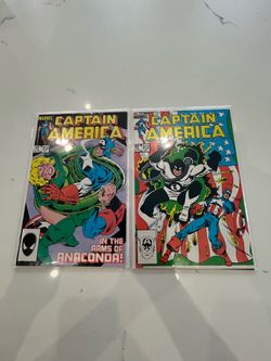 Captain America #310 and #312 Marvel Lot. 2 Key Books at VF condition. Paul Neary Art