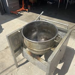 80-quart kettle corn popper (Little Slugger–style setup)