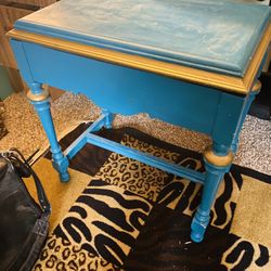 Wooden Table With Mirror