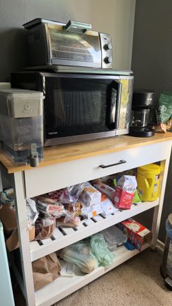 Microwave + Oven + Coffe maker + Brita + Kitchen Stand
