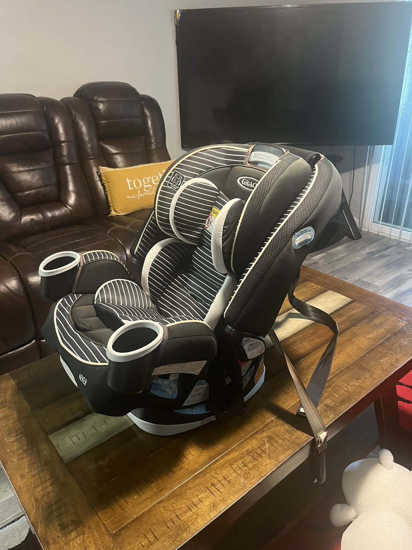 Graco TriRide 3-in-1 Reclining Car Seat, Clybourne - Rear & Forward Facing Car Seat, Highback