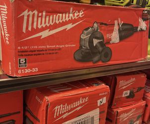 Milwaukee 7 Amp Corded 4-1/2 in. Small Angle Grinder with Sliding Lock-On  Switch 6130-33 - The Home Depot