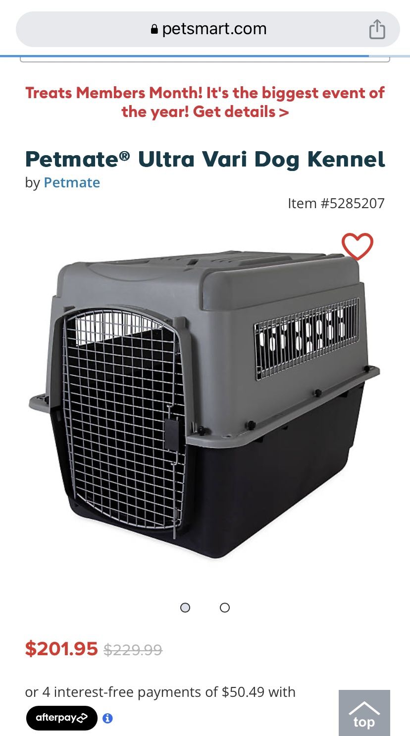 Petmate Ultra Vari Kennel Large 40”x 27” x 30”