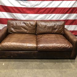 Free Delivery - RH Restoration Hardware Maxwell Leather Sofa Couch