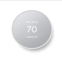 Google Nest Thermostat - Smart Programmable Wi-Fi Thermostat - Snow