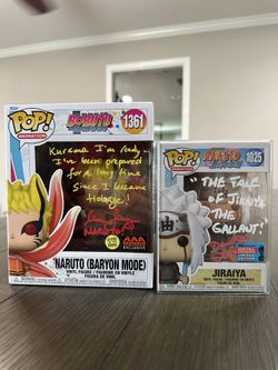 Funko Pops Naruto And Jiraya Signed Taking Offer Must Meet Near Memorial City Mall No Trades