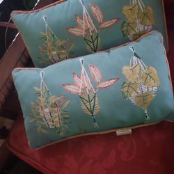 Two Patio/ Beach house Pillows