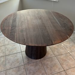 Wood dining table