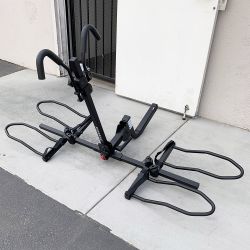 $129 (New) KAC 2-Bike Rack for Car, SUV, Hatchback Mount - 2” Anti-Wobble Hitch, Heavy Duty Bicycle Carrier 