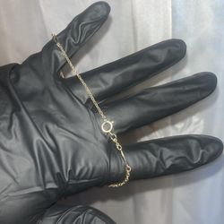 10k Gold Anklet  (Gold Plated)