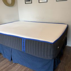 Full Size Nectar Hybrid Mattress, Box Spring, and Bed Frame