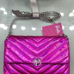 Barbie Pink Quilted Crossbody Bag NWT for Sale in San Antonio, TX - OfferUp