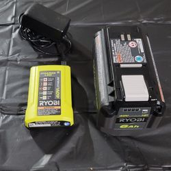 New 40-Volt Lithiu.m-Ion 6 Ah Battery with Charger.