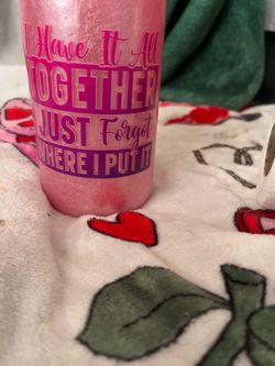 Pink Tumbler with Funny Quote