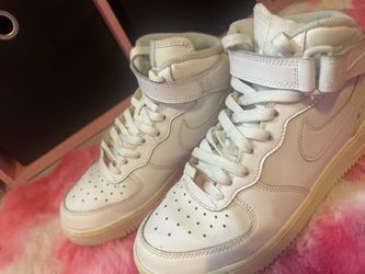Nike Air Force 1 High Top White Sneakers