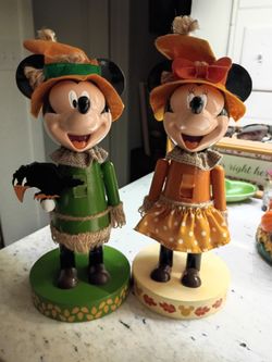 Mickey and Minnie Mouse Halloween Nutcracker Collectibles