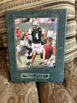Brett Favre New York Jets Plaque 