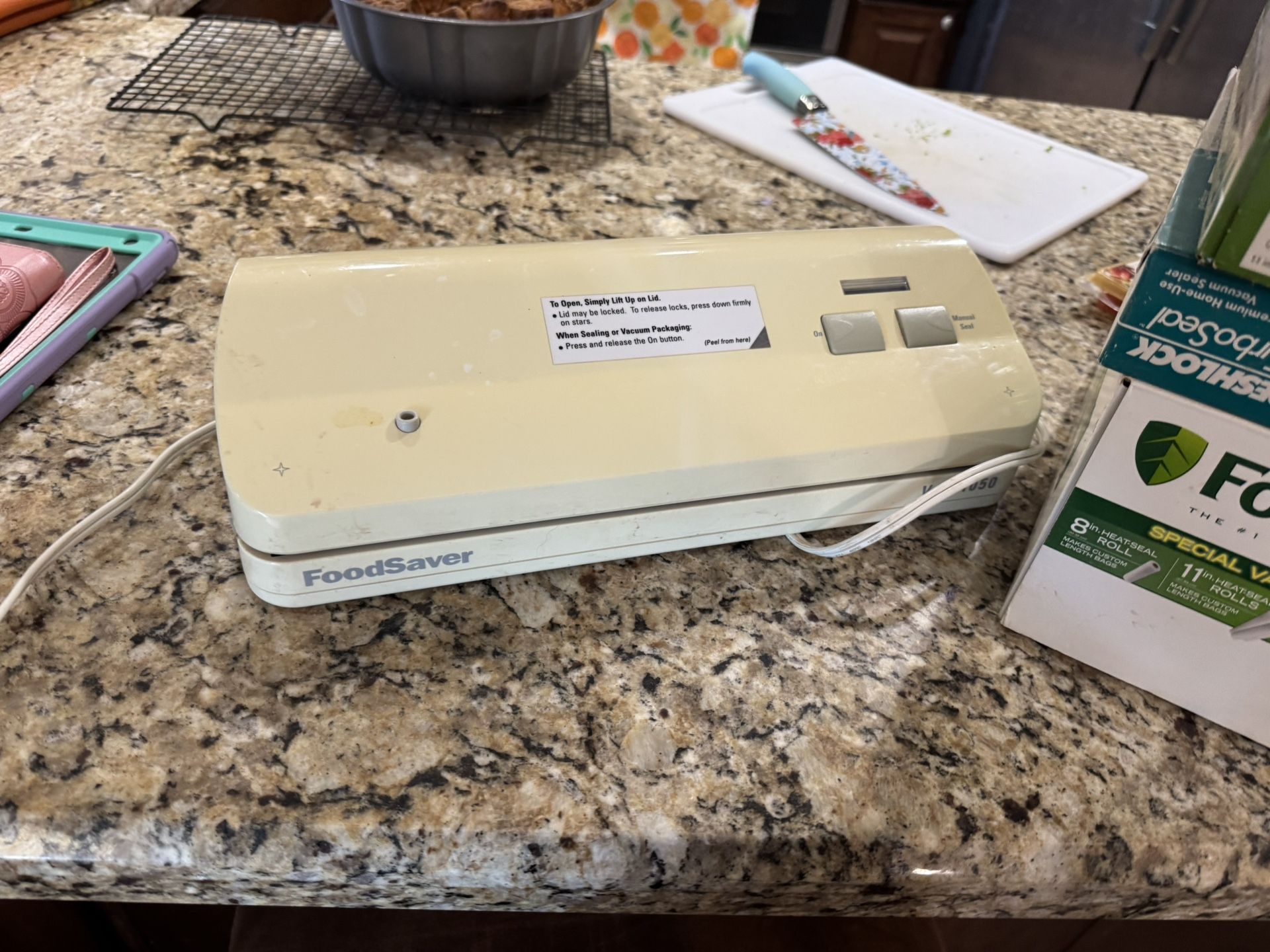 Food saver, vacuum sealer with tons of bags